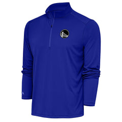 NBA - Golden State Warriors Antigua Metallic Logo Tribute Quarter-Zip Top - Royal