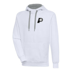 NBA - Indiana Pacers Antigua Metallic Logo Victory Raglan Pullover Hoodie - White