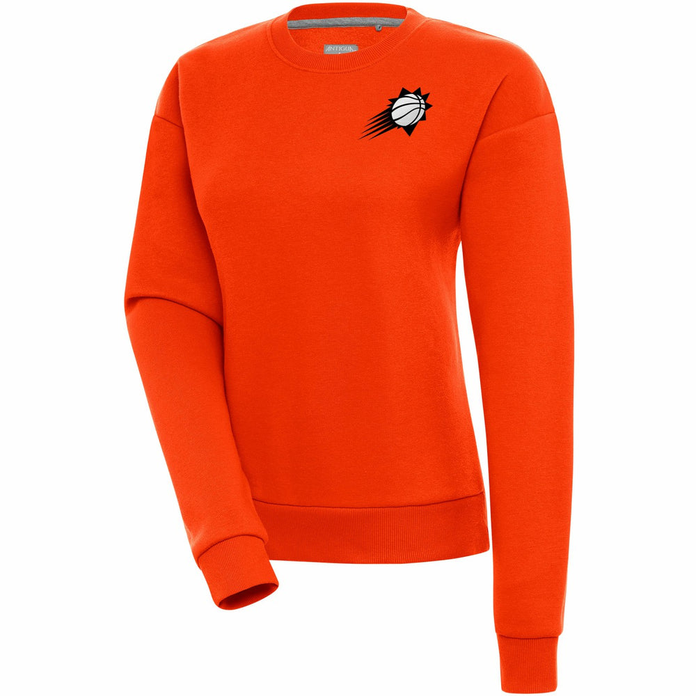 NBA - Phoenix Suns Antigua Women's Brushed Metallic Victory Pullover Sweatshirt - Orange