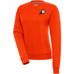 NBA - Phoenix Suns Antigua Women's Brushed Metallic Victory Pullover Sweatshirt - Orange