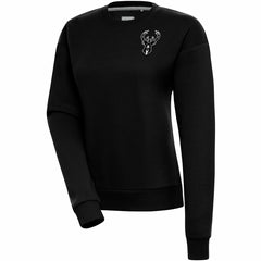 NBA - Milwaukee Bucks Antigua Women's Brushed Metallic Victory Pullover Sweatshirt - Black