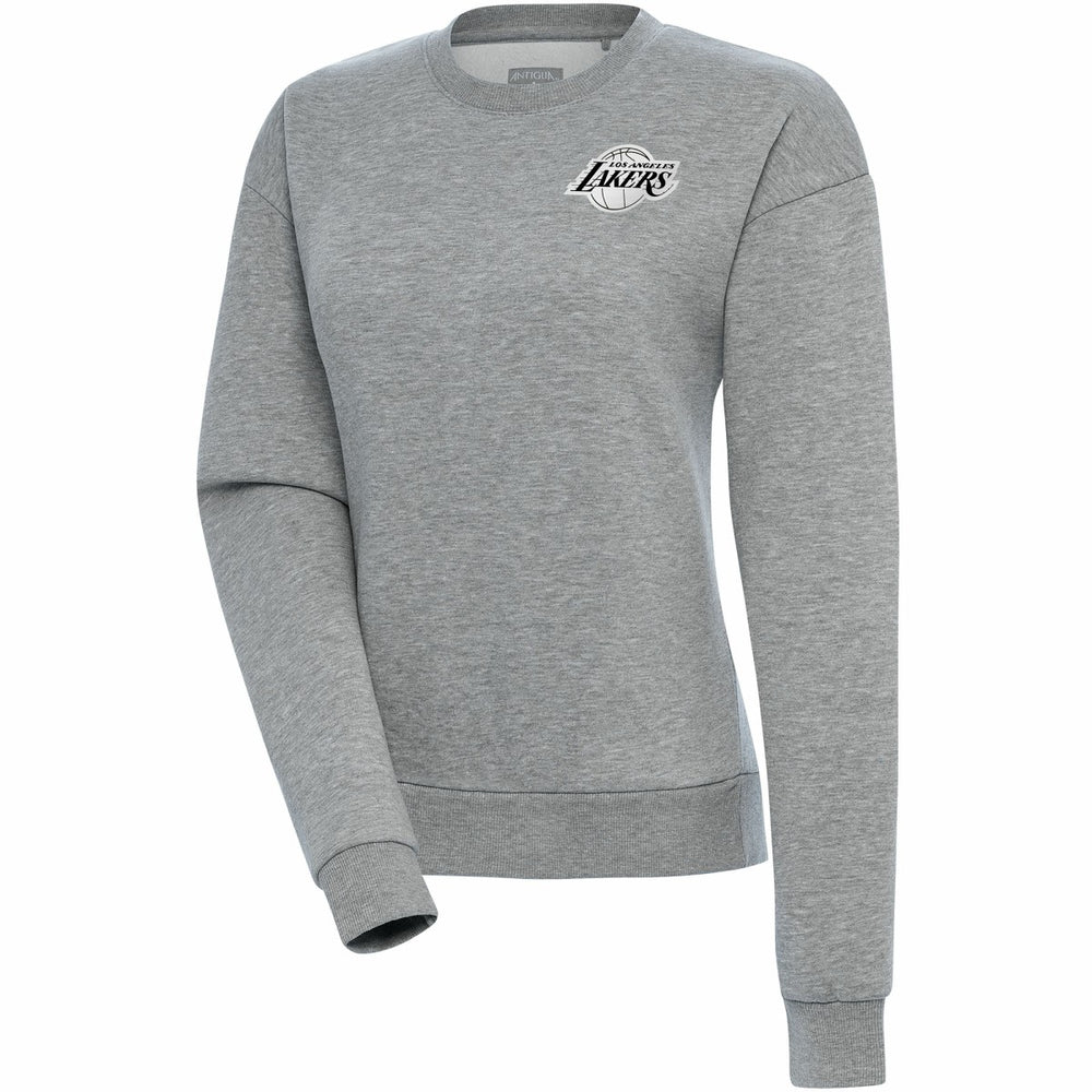 NBA - Los Angeles Lakers Antigua Women's Brushed Metallic Victory Pullover Sweatshirt - Heather Gray