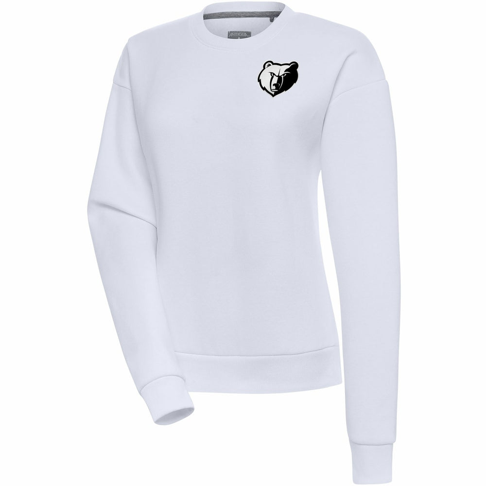 NBA - Memphis Grizzlies Antigua Women's Brushed Metallic Victory Pullover Sweatshirt - White