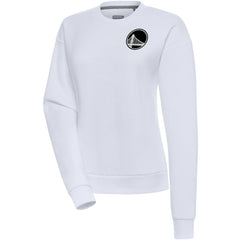 NBA - Golden State Warriors Antigua Women's Brushed Metallic Victory Pullover Sweatshirt - White
