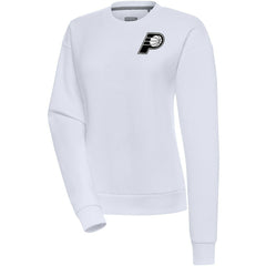 NBA - Indiana Pacers Antigua Women's Brushed Metallic Victory Pullover Sweatshirt - White