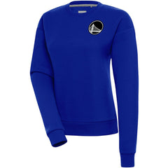 NBA - Golden State Warriors Antigua Women's Brushed Metallic Victory Pullover Sweatshirt - Royal