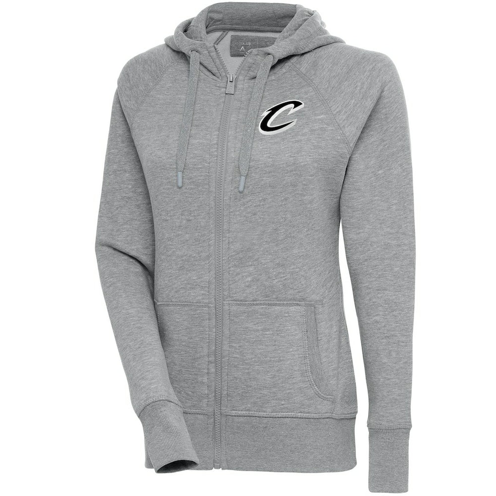 NBA - Cleveland Cavaliers Antigua Women's Brushed Metallic Victory Full-Zip Hoodie - Heather Gray
