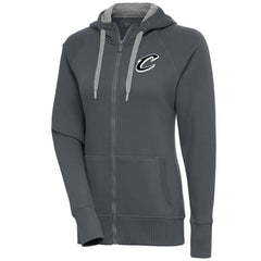 NBA - Cleveland Cavaliers Antigua Women's Brushed Metallic Victory Full-Zip Hoodie - Charcoal