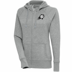 NBA - Phoenix Suns Antigua Women's Brushed Metallic Victory Full-Zip Hoodie - Heather Gray
