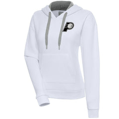NBA - Indiana Pacers Antigua Women's Brushed Metallic Victory Pullover Hoodie - White