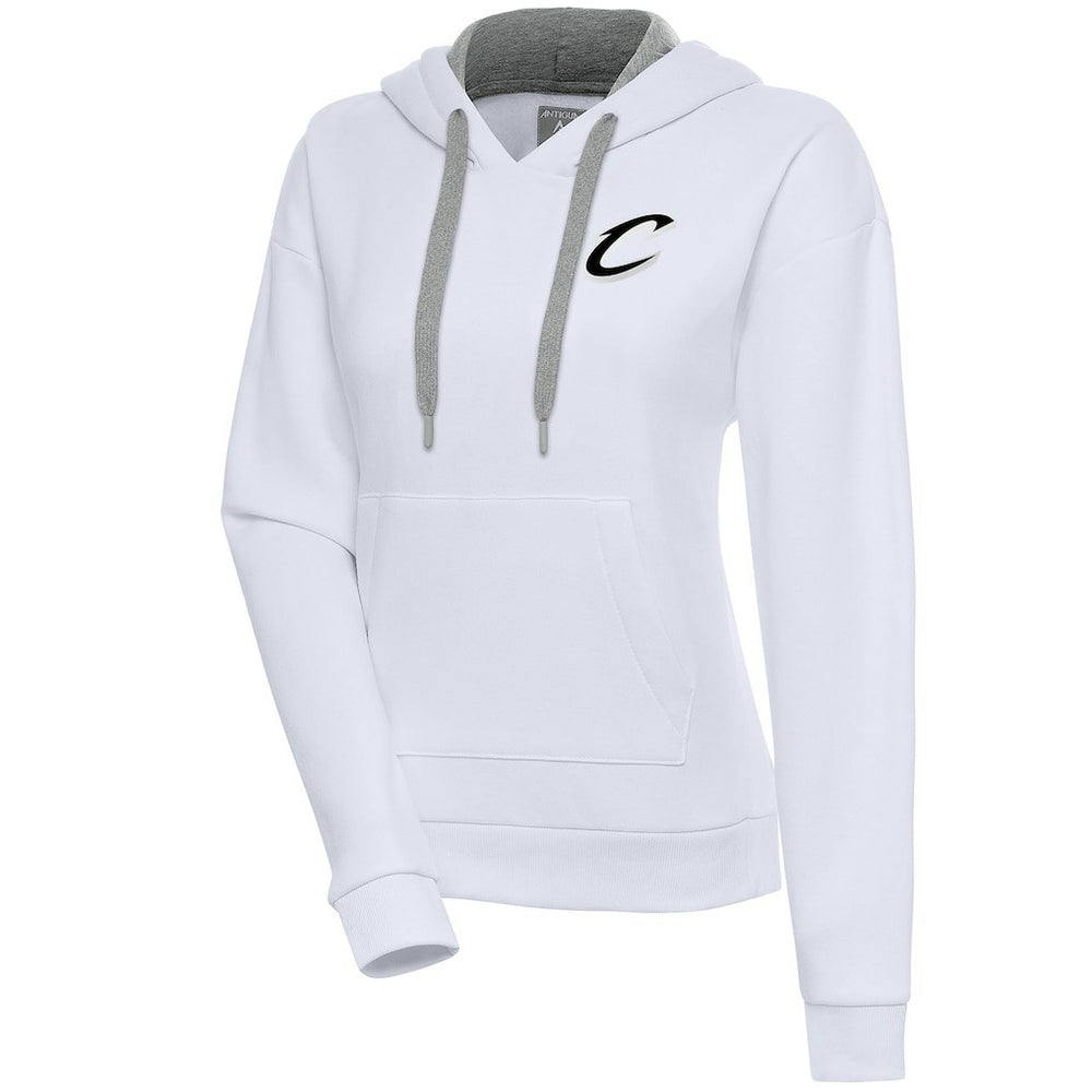 NBA - Cleveland Cavaliers Antigua Women's Brushed Metallic Victory Pullover Hoodie - White
