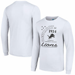 Detroit Lions Starter Arch City Long Sleeve T-Shirt White - NFL