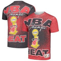 Mitchell & Ness - Miami Heat Hardwood Classics 2006 NBA Champions Champ City T-Shirt - Red