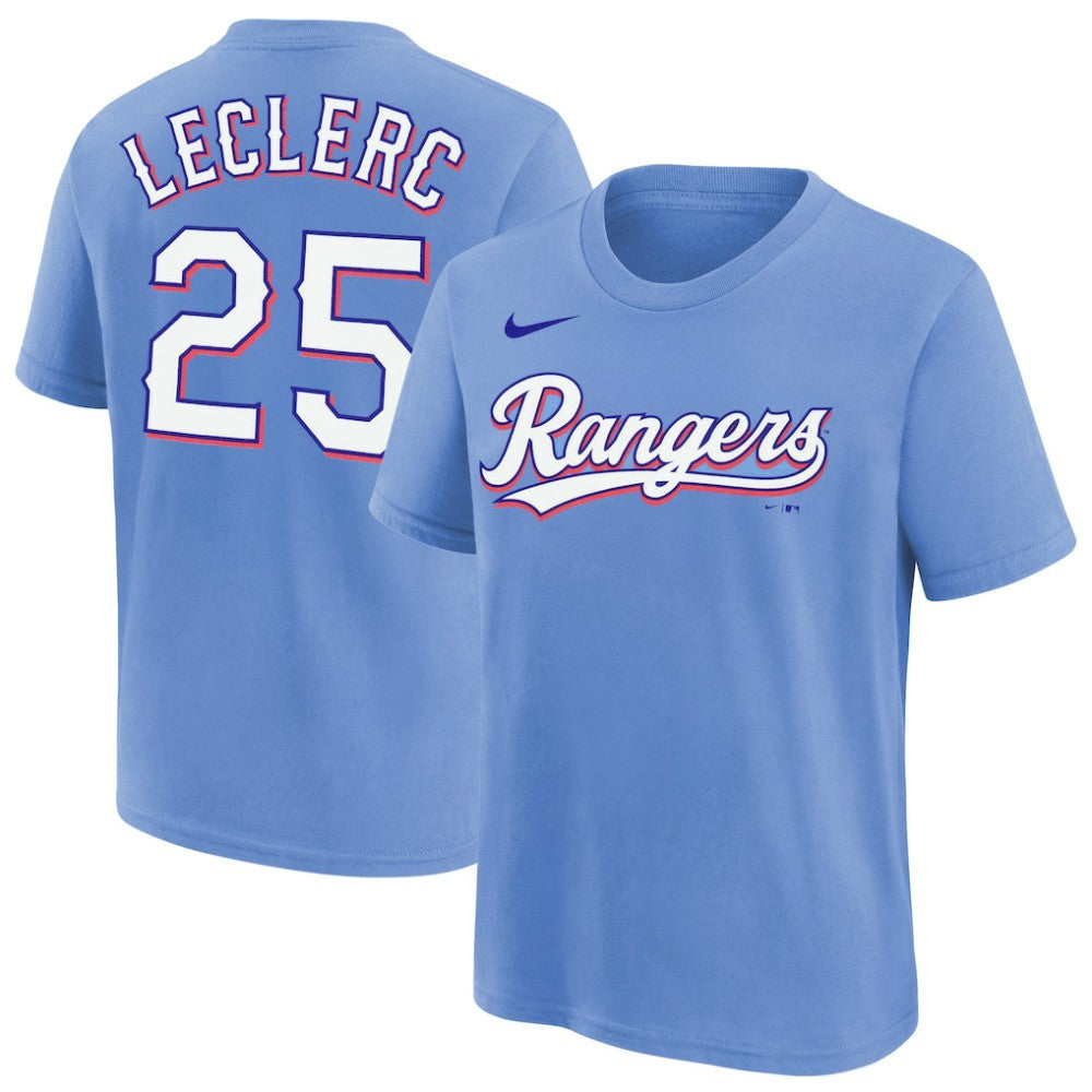 Jose Leclerc Texas Rangers Nike Youth Name & Number T-Shirt Lifestyle