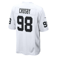 Maxx Crosby Las Vegas Raiders Game Jersey White - Nike