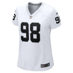 Maxx Crosby Las Vegas Raiders Women's Game Jersey White - Nike
