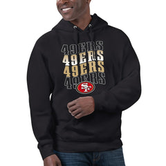 San Francisco 49ers Starter Unisex Name Drop Logo Pullover Hoodie Black - NFL