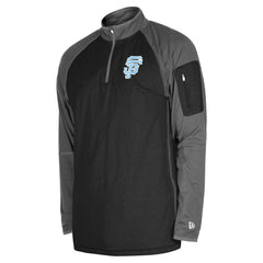 San Francisco Giants New Era Father's Day Raglan Quarter-Zip Top Clearance