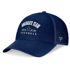 Dallas Cowboys Fundamentals Timeout Trucker Adjustable Hat Navy - Fanatics