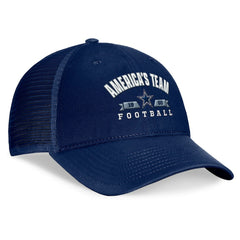 Dallas Cowboys Fundamentals Timeout Trucker Adjustable Hat Navy - Fanatics
