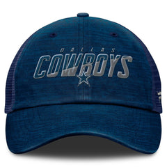 Dallas Cowboys Fundamentals Challenge Trucker Adjustable Hat Navy - Fanatics