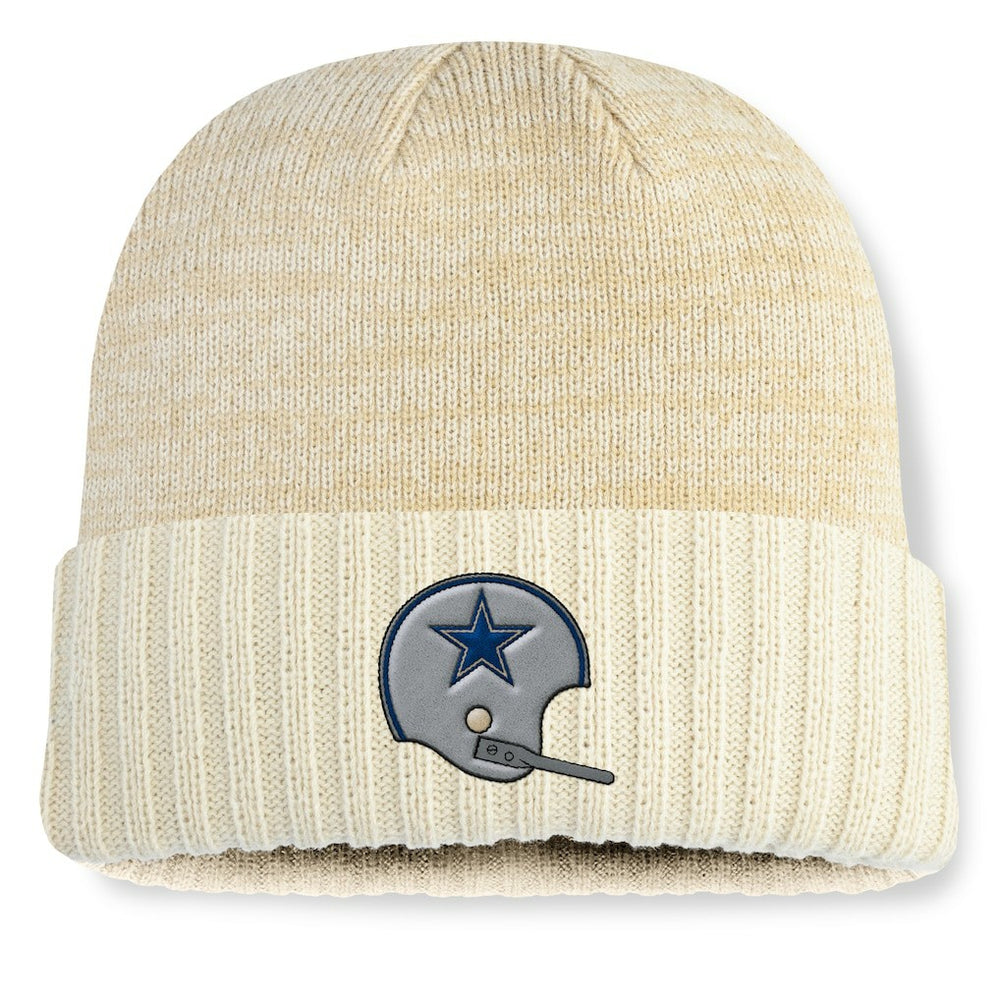 Dallas Cowboys Heritage Block Cuffed Knit Hat Cream - Fanatics