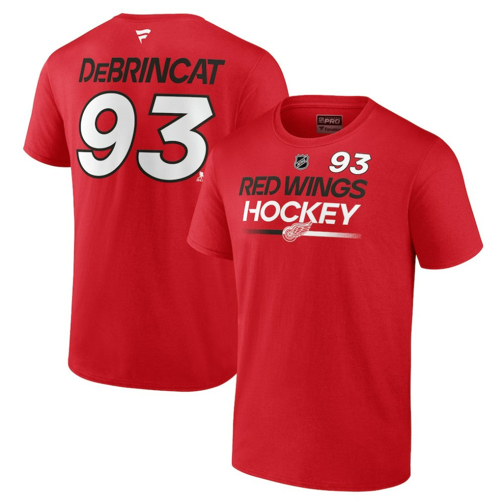 Alex DeBrincat Detroit Red Wings - Fanatics Authentic Pro Prime Name & Number T-Shirt Red