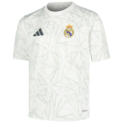 Adidas Real Madrid Youth 2024/25 Pre-Match Top - White