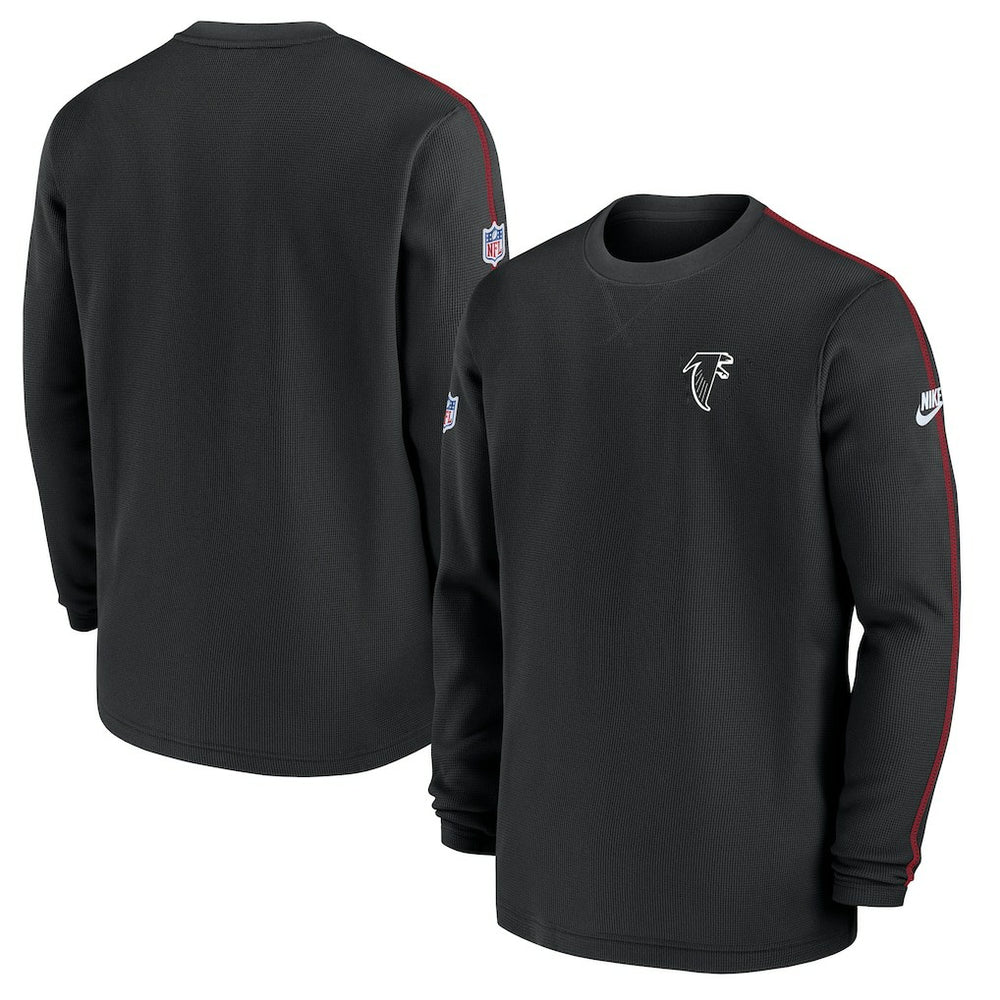 Atlanta Falcons Alternate Logo Coach Long Sleeve Top Black - Nike