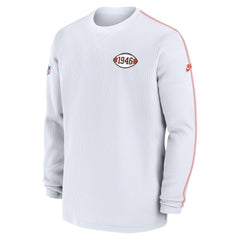 Cleveland Browns Alternate Logo Coach Long Sleeve Top White - Nike