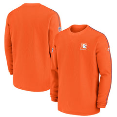 Denver Broncos Alternate Logo Coach Long Sleeve Top Orange - Nike