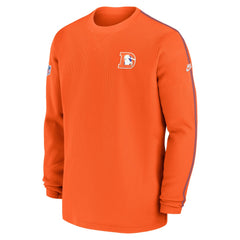 Denver Broncos Alternate Logo Coach Long Sleeve Top Orange - Nike