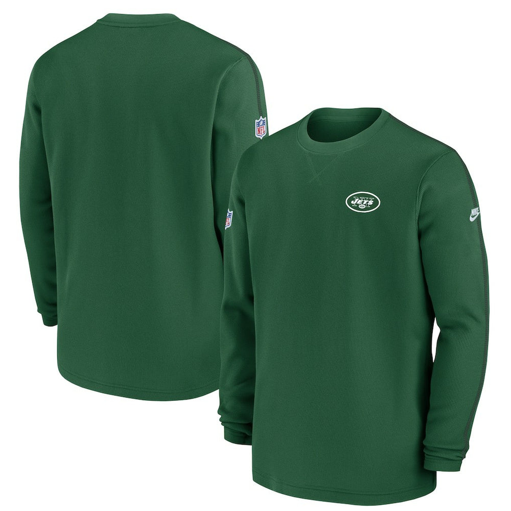 New York Jets Alternate Logo Coach Long Sleeve Top Green - Nike