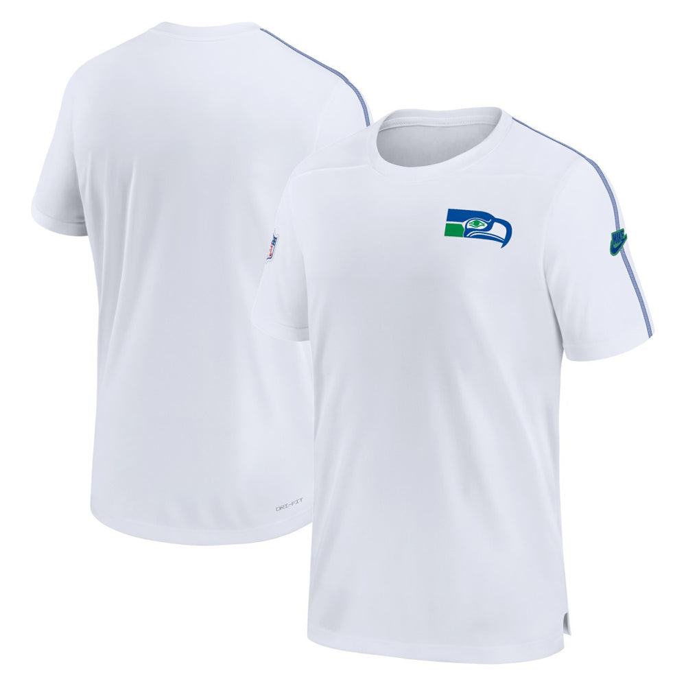 Seattle Seahawks Sideline Alternate Logo Coach Performance Top White - Nike