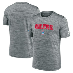 Tennessee Titans Sideline Velocity Throwback Logo Dri-FIT T-Shirt Gray - Nike