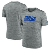 New York Giants Sideline Velocity Throwback Logo Dri-FIT T-Shirt Gray - Nike