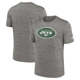 New York Jets Sideline Velocity Throwback Logo Dri-FIT T-Shirt Gray - Nike