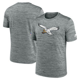 Philadelphia Eagles Sideline Velocity Throwback Logo Dri-FIT T-Shirt Gray - Nike