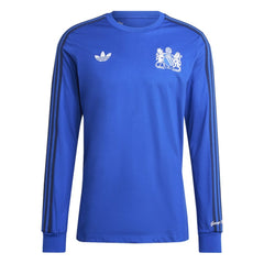 Adidas Manchester United x George Best Originals Lifestyler Long Sleeve Jerseys - Blue