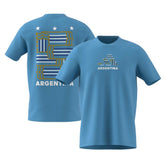 Adidas Argentina National Team Fan T-Shirts - Blue
