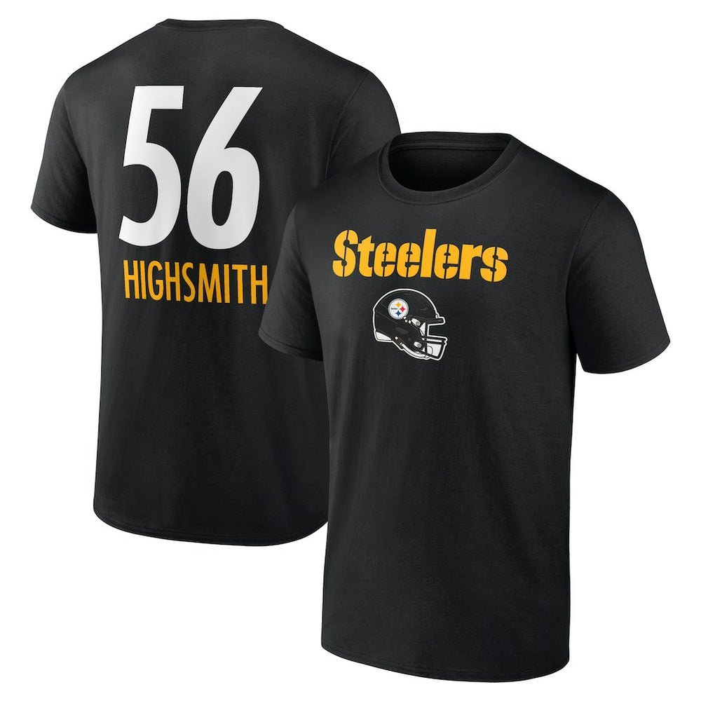 Alex Highsmith Pittsburgh Steelers Team Wordmark Player Name & Number T-Shirt Black - NFL