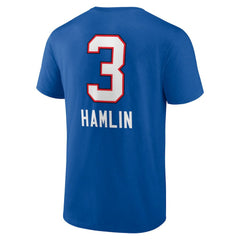 Damar Hamlin Buffalo Bills Team Wordmark Player Name & Number T-Shirt Royal - NFL
