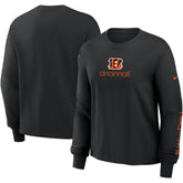 Cincinnati Bengals Women's Boxy Long Sleeve T-Shirt Black - Nike