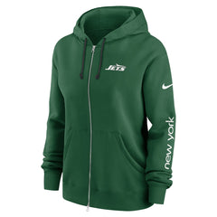 New York Jets Women's Phoenix Full-Zip Hoodie Green - Nike