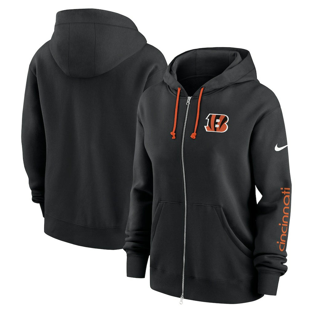Cincinnati Bengals Women's Phoenix Full-Zip Hoodie Black - Nike