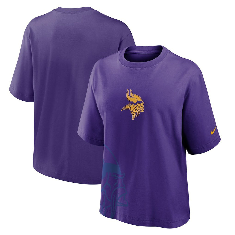 Minnesota Vikings Women's Boxy T-Shirt Purple - Nike