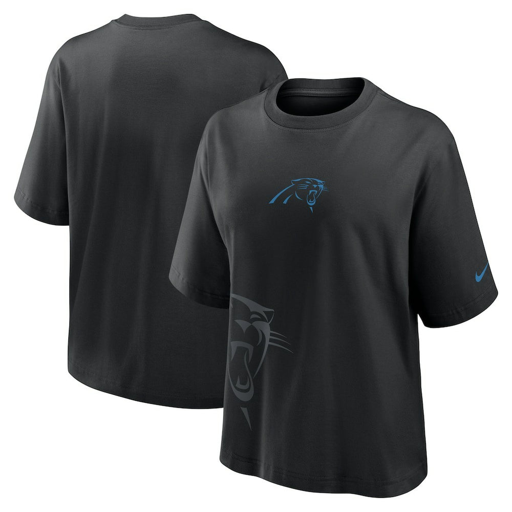 Carolina Panthers Women's Boxy T-Shirt Black - Nike