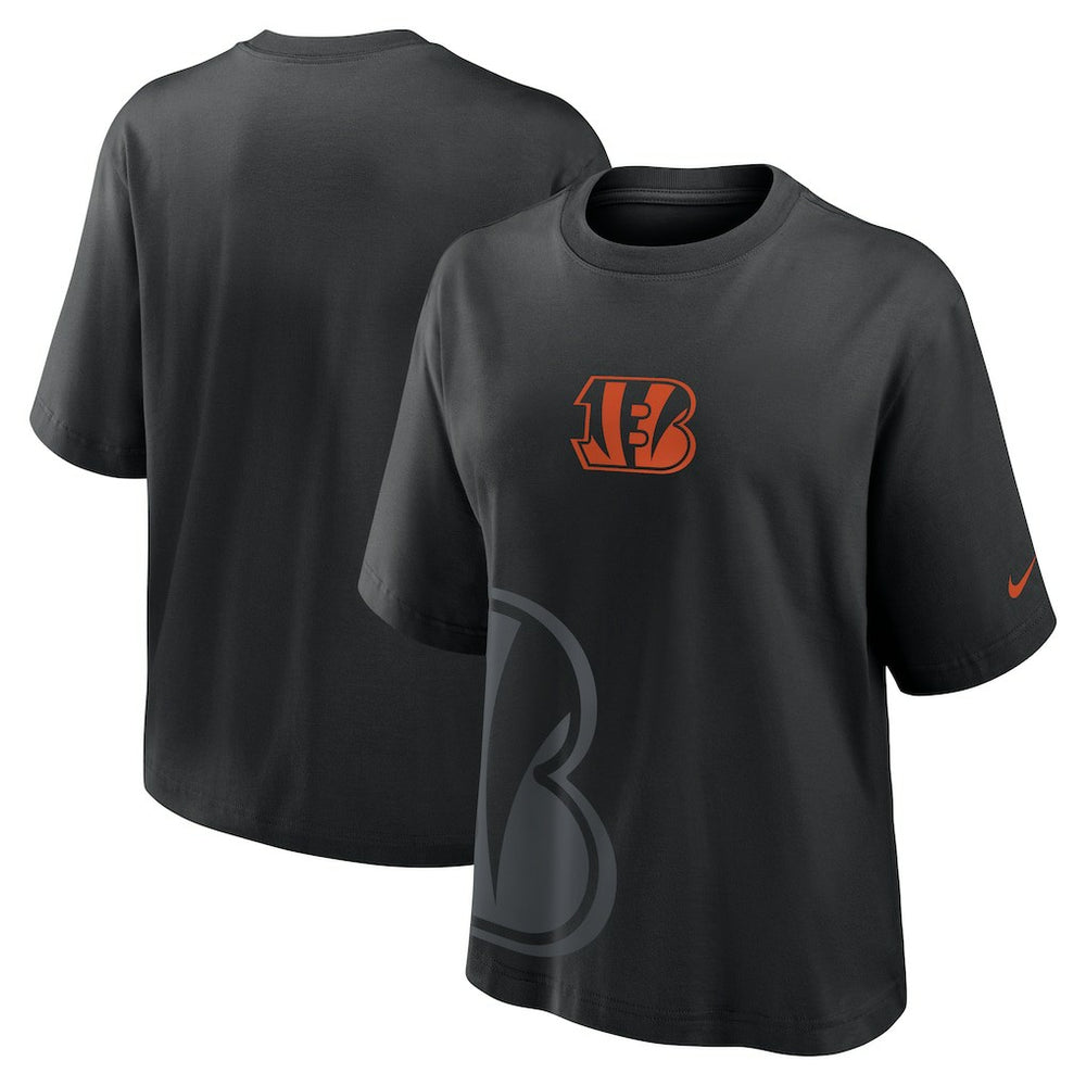 Cincinnati Bengals Women's Boxy T-Shirt Black - Nike