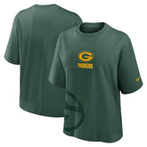 Green Bay Packers Women's Boxy T-Shirt Green - Nike