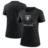 Las Vegas Raiders Women's 2024 NFL Crucial Catch Tri-Blend T-Shirt Black - Nike